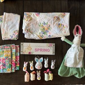 Spring/Easter decorations.